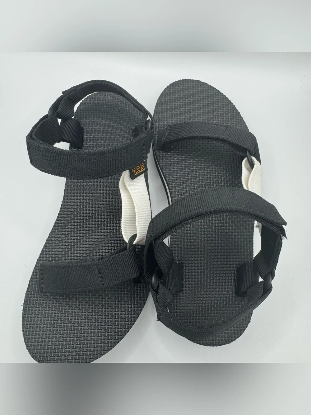 Teva Midform Universal Sandals Womens 6 NWOT Black White Platform Strappy Gorp